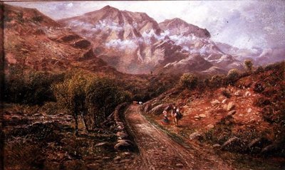 Eel Crags, Borrowdale, Cumberland by John Gunson Atkinson