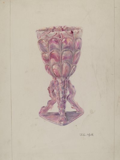 Marbleized Vase by John Hall