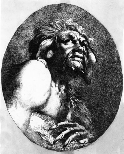 Caliban, from The Tempest by John Hamilton Mortimer