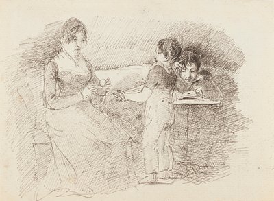 Boy holding wool, 1843 by John Harden