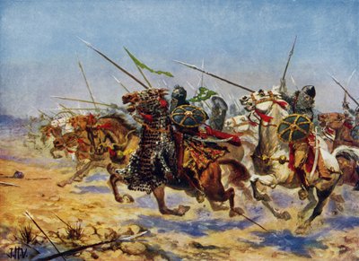 Cavalry of Shahrbaraz charging by John Harris Valda