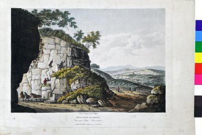 Free Stone Quarries. View near Bath, Somersetshire by John Hassell