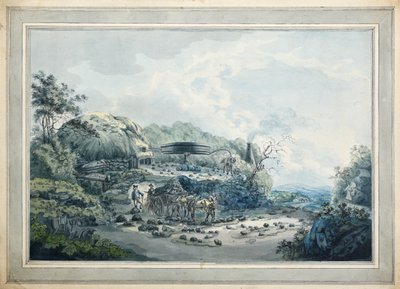 Pit head with horse-gin by John Hassell
