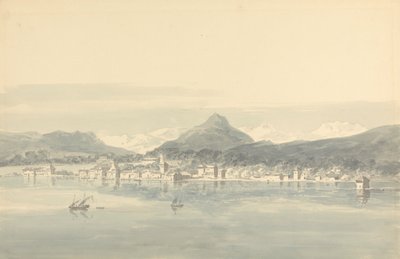 A Town on the Lake of Geneva by John Henderson