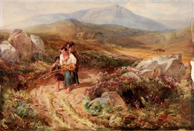 Landscape with Wood Carriers by John Henry Mole