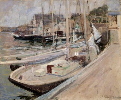 Fishing Boats at Gloucester by John Henry Twachtman