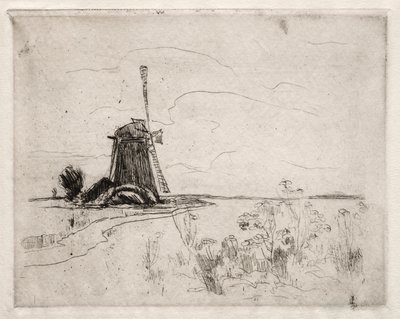 Mill and Weeds, Holland by John Henry Twachtman