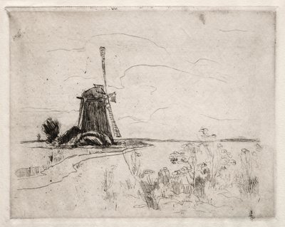 Mill and Weeds, Holland by John Henry Twachtman