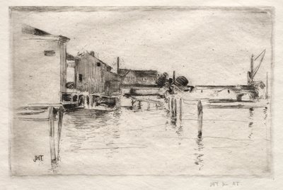 The Dock, Bridgeport, Connecticut by John Henry Twachtman