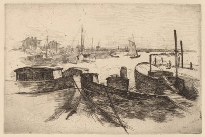 The Harbor, Bridgeport by John Henry Twachtman