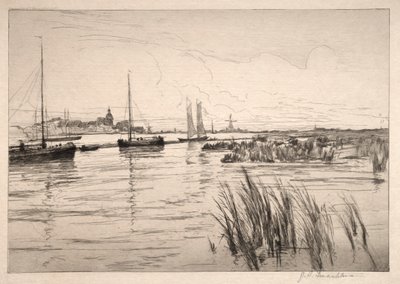 The Holland Dyke by John Henry Twachtman