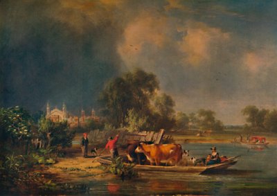 Eton from the River by John Hilder