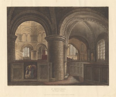 St. Sepulchres, The Round Church by John Hill