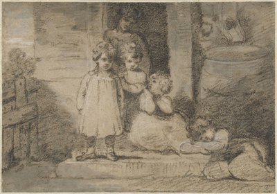 Four Children and an Older Girl by John Hoppner