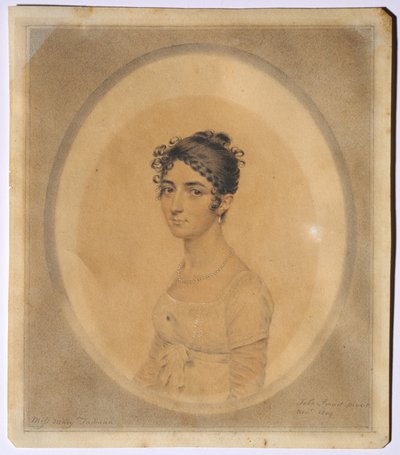 Portrait of Miss Mary Tadman by John I Smart