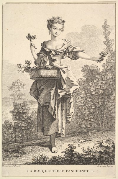 The Flower Girl Fanchonette by John Ingram
