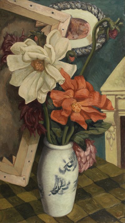 Still Life with Dahlias by John Joseph Wardell Power