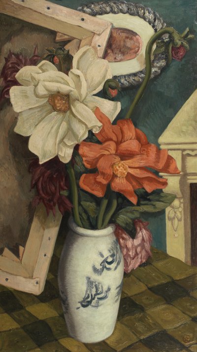 Still Life with Dahlias by John Joseph Wardell Power