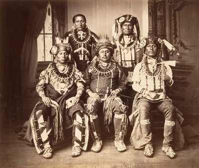 Otoe-Missouria Delegation by John K. Hillers.