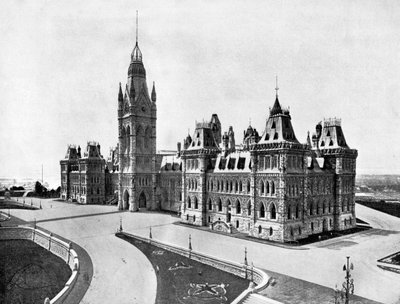 Houses of Parliament, Ottawa, Canada, 1893 by John L. Stoddard