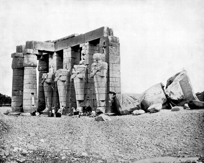 Ruins, Thebes, Egypt by John L. Stoddard