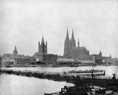 The Rhine at Cologne, Germany by John L. Stoddard