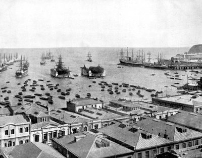 Valparaiso Harbour, Chile, 1893 by John L. Stoddard