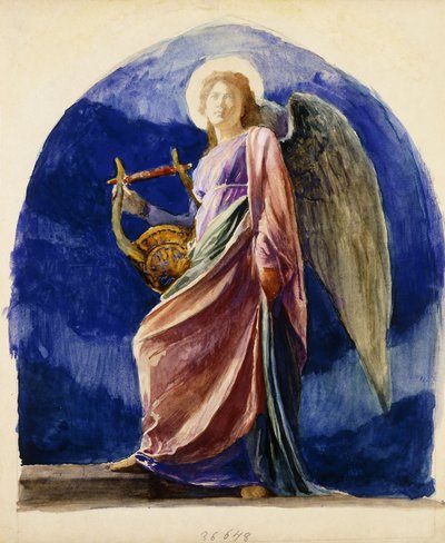 The Harpist by John La Farge or Lafarge
