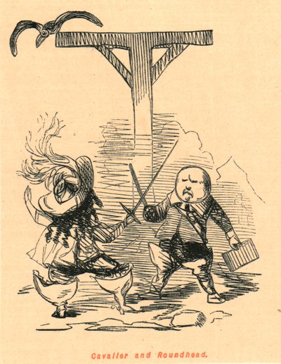 Cavalier and Roundhead by John Leech