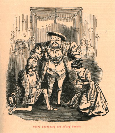 Henry pardoning the young Couple by John Leech