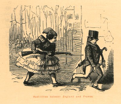 Hostilities Between England and France by John Leech