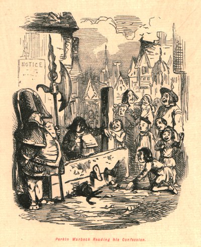Perkin Warbeck Reading His Confession, 1897 by John Leech