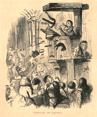 Something Like Argument, 1897 by John Leech