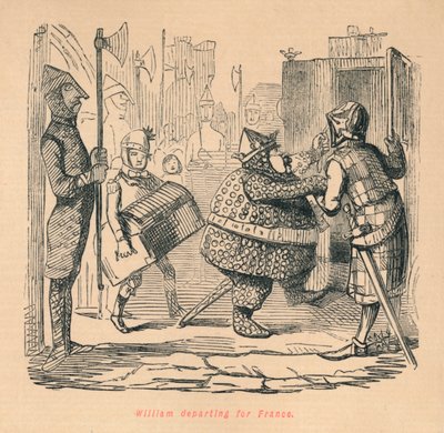William Departing for France by John Leech