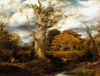 A Wood Scene, 1844 by John Linnell