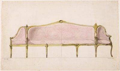 Design for a Settee by John Linnell