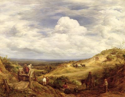 Sand Pits, Hampstead Heath by John Linnell