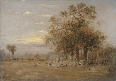 Sheep Grazing by John Linnell