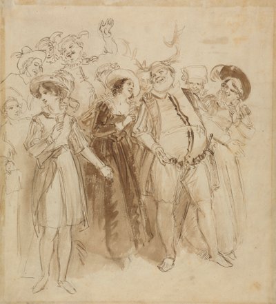 Falstaff Disguised as Herne by John Massey Wright