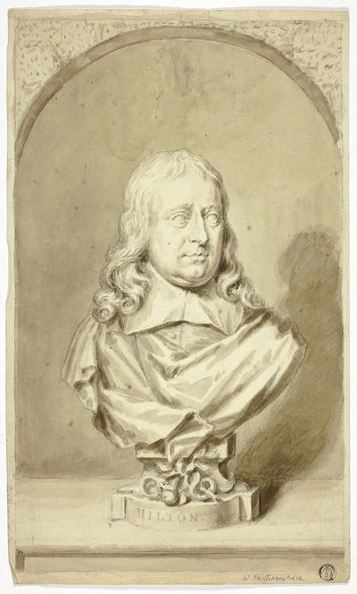Bust of Milton by John Michael Rysbrack