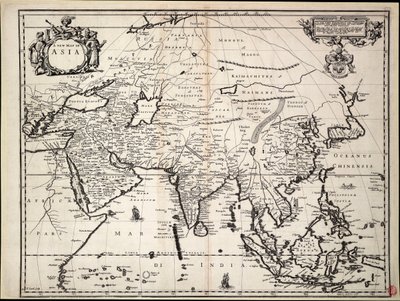 A New Map of Asia by John Ogilby