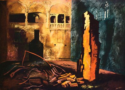 Council Chamber, House of Commons, 1941 by John Piper