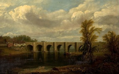 Old Trent Bridge, Nottingham by John Rawson Walker