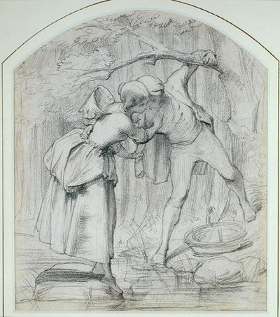 The Crossing, c.1860 by John Richard Clayton