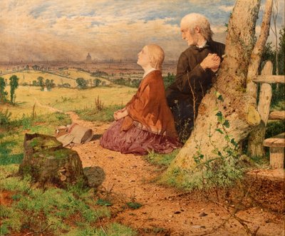 Little Nell and her Grandfather leaving London by John Ritchie
