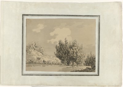 Poplar by John Robert Cozens (signed by artist)