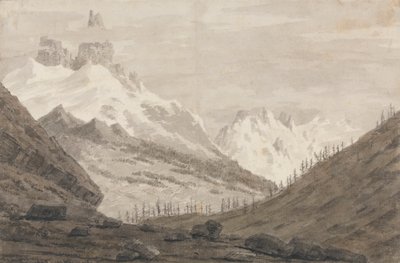 Between Chamonix and Martigny by John Robert Cozens