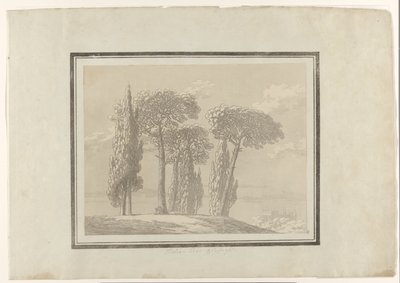 Italian Pine and Cypress by John Robert Cozens