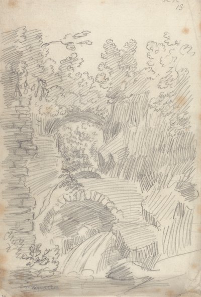 Terrano Bridge, Civita Castellana by John Robert Cozens