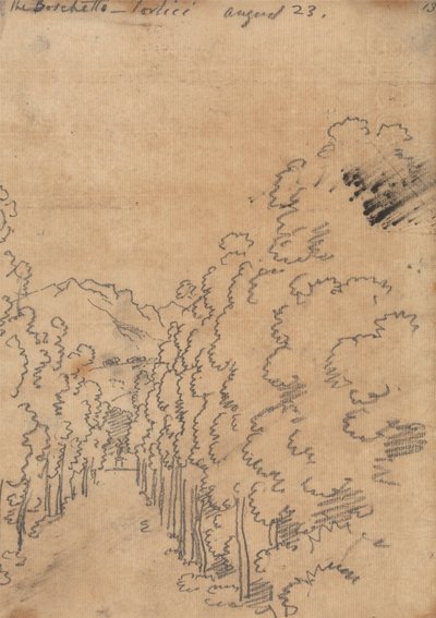 The Boschetto, Portici, August 23 by John Robert Cozens
